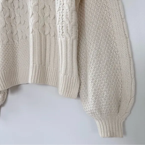 Madewell Wool Copenhagen Cable Knit Sweater