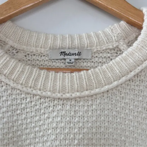 Madewell Wool Copenhagen Cable Knit Sweater