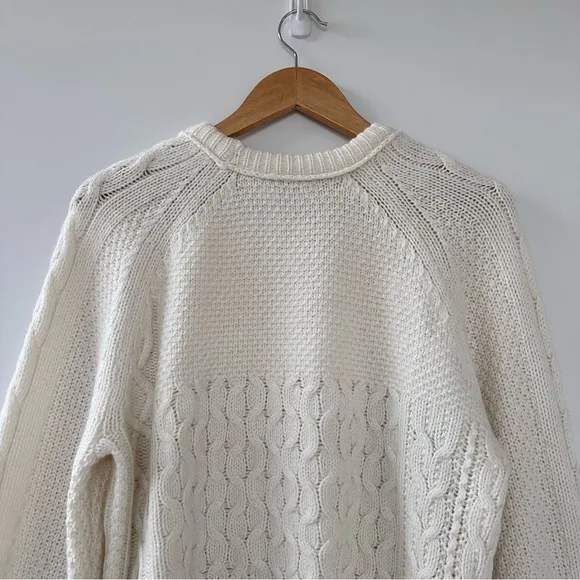 Madewell Wool Copenhagen Cable Knit Sweater