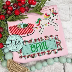{Magical Christmas} applique tee