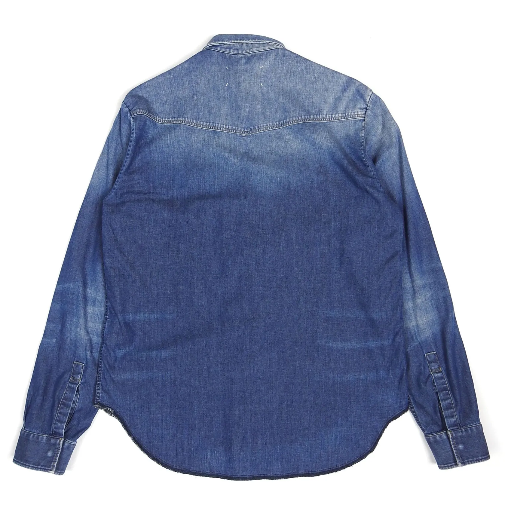Maison Margiela Denim Snap Button Western Shirt Size 48
