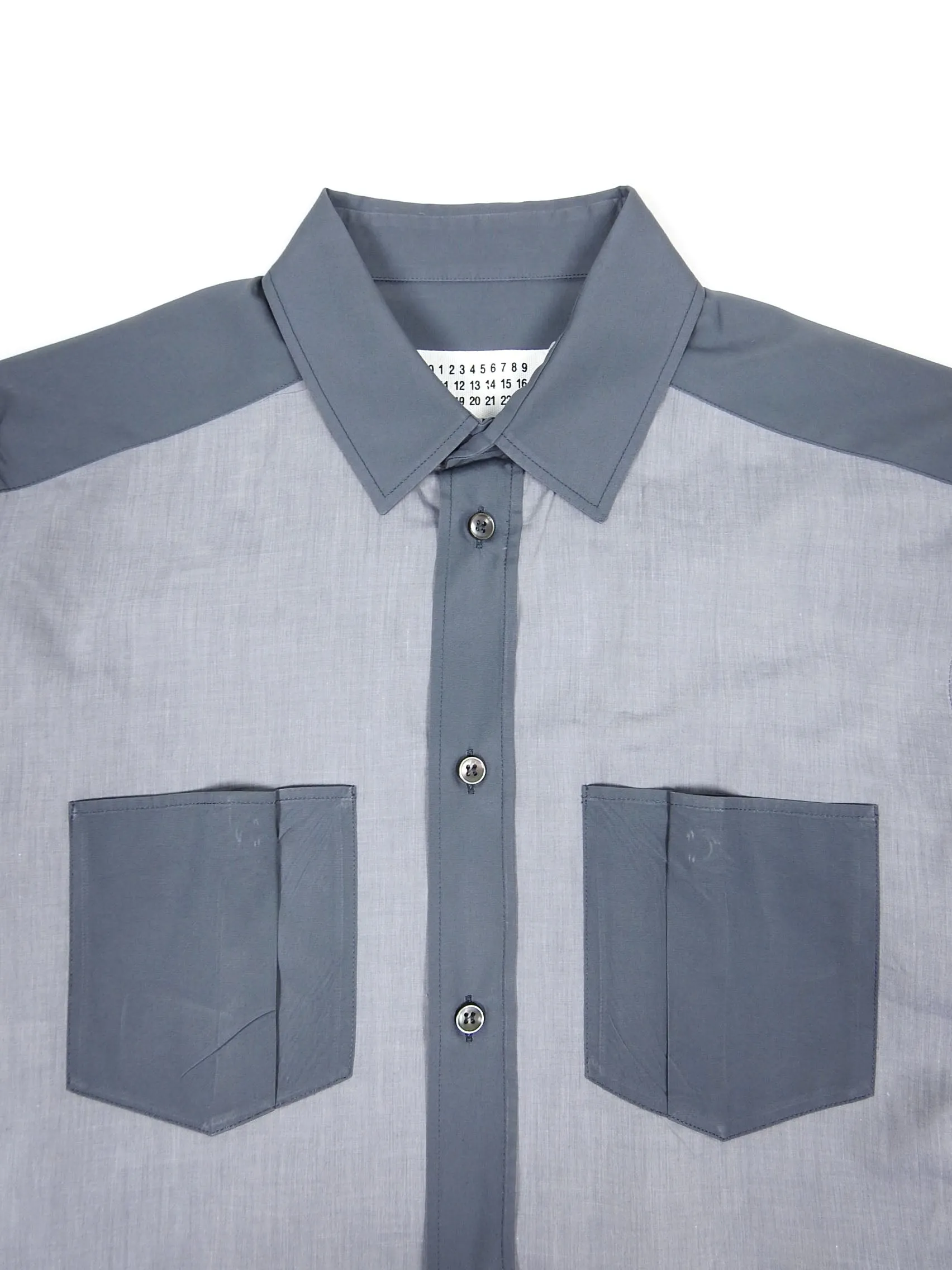 Maison Margiela Grey Slim Fit Shirt Size 48
