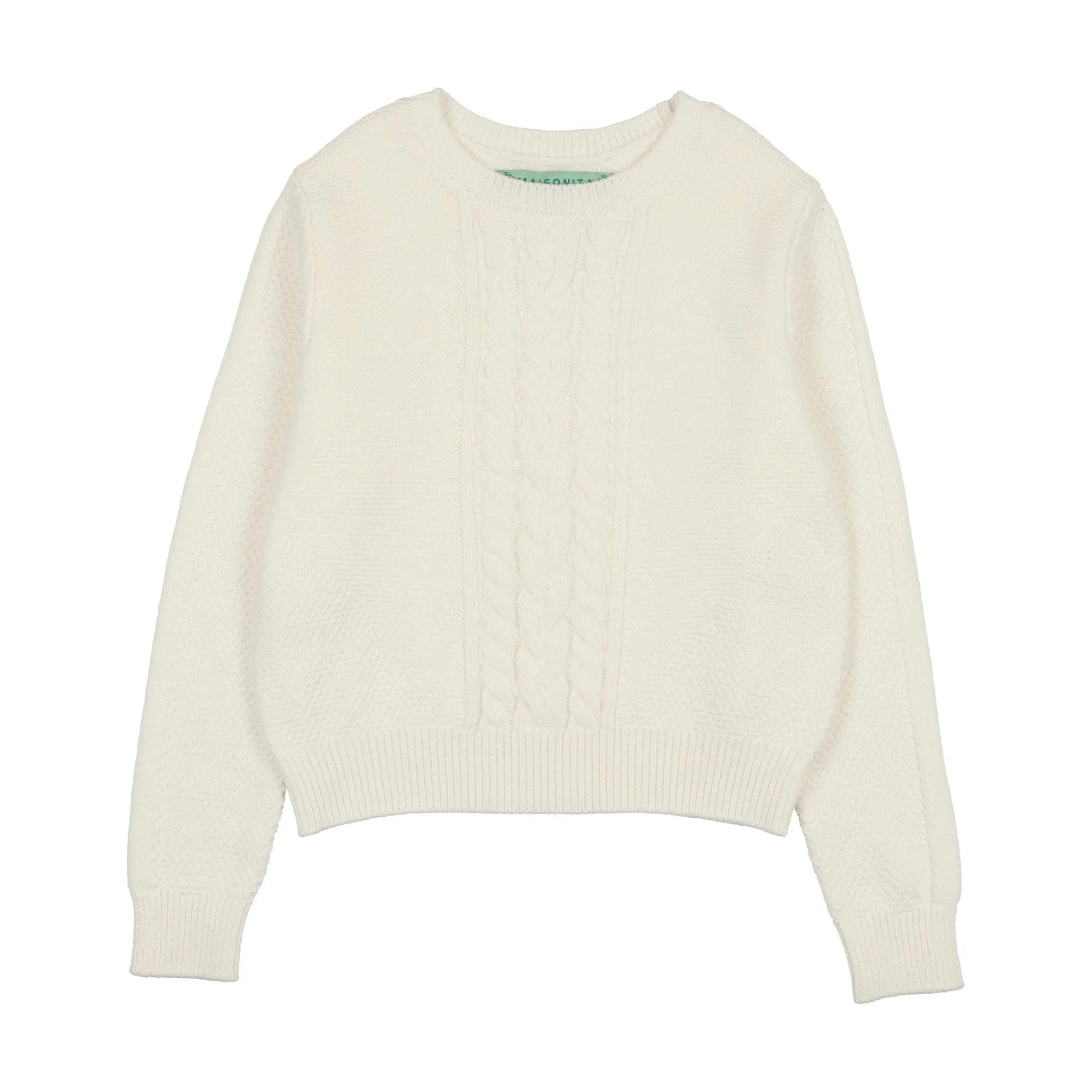 Maisonita Cabled Crew Sweater