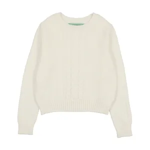 Maisonita Cabled Crew Sweater