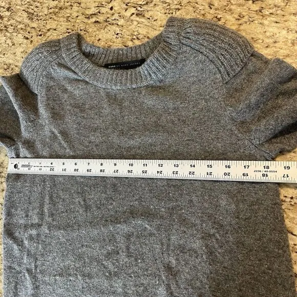 Marc By Marc Jacobs Gray Y2K Asymmetrical Wool Cashmere Sweater Tunic
