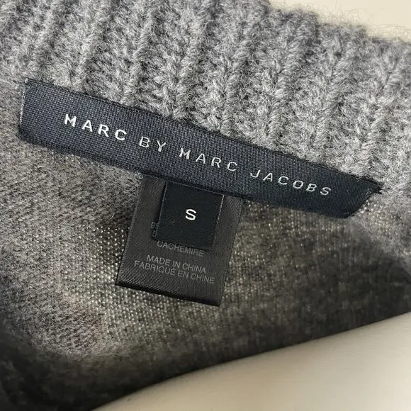 Marc By Marc Jacobs Gray Y2K Asymmetrical Wool Cashmere Sweater Tunic