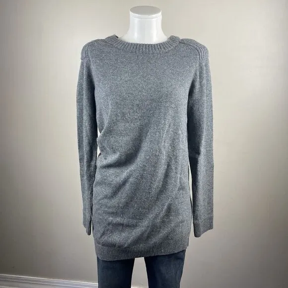 Marc By Marc Jacobs Gray Y2K Asymmetrical Wool Cashmere Sweater Tunic