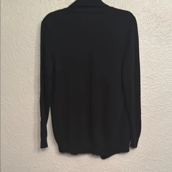 Mariyaab Cashmere Black Women Open Cardigan Sweater size L