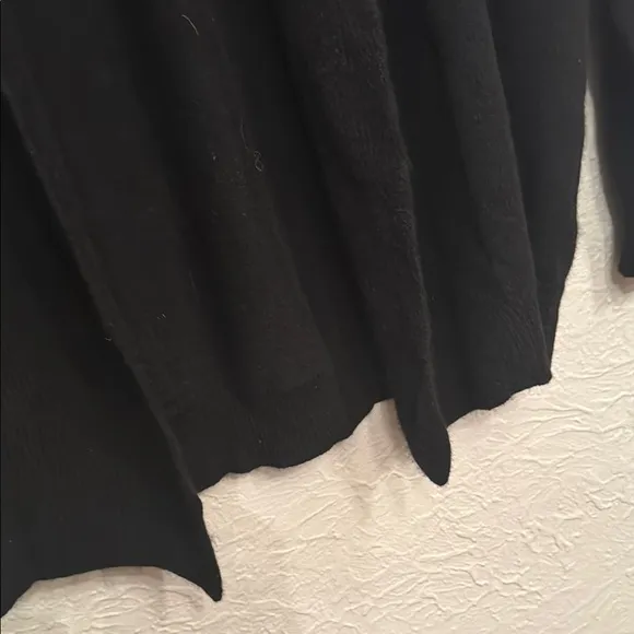 Mariyaab Cashmere Black Women Open Cardigan Sweater size L
