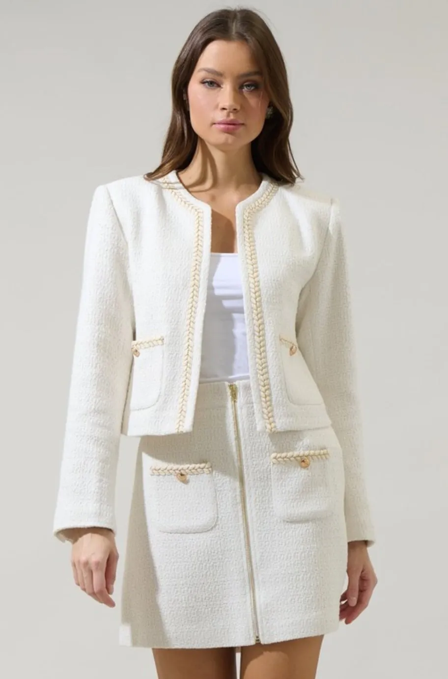 Martha White Tweed Blazer