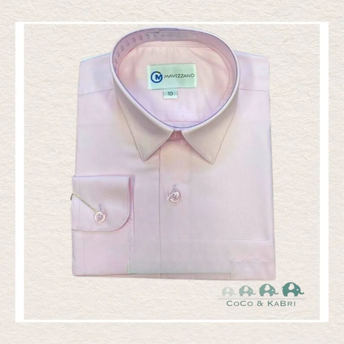 Mavezzano: Boys Dress Shirt - Light Pink