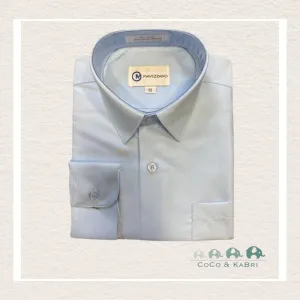 Mavezzano Boys Dress Shirt: Sateen Light Blue
