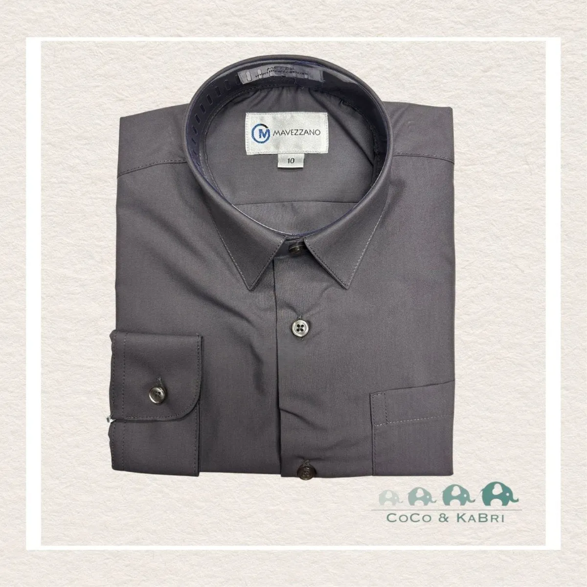 Mavezzano Dress Shirt - Sateen Charcoal
