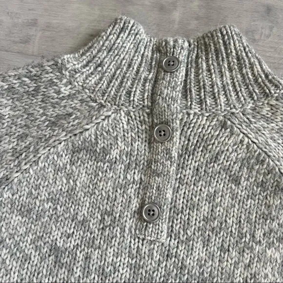 Max Studio button back turtleneck sweater
