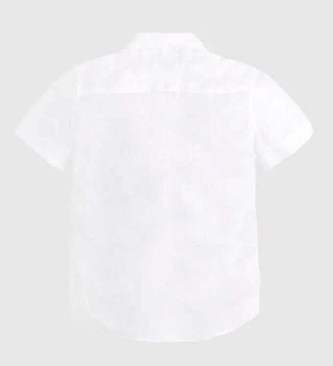 Mayoral Boys Short Sleeved Cotton Dress Shirt: Sizes 2 to 9