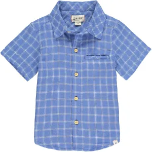 Me & Henry Blue/White Gauze Plaid Newport Shirt