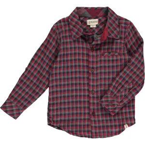 Me & Henry Red Multi Plaid Atwood Woven Shirt