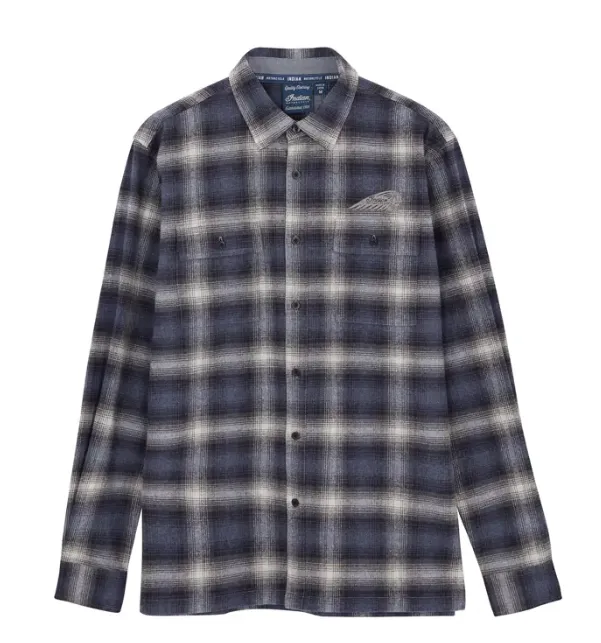 Men's Bolton Plaid Shirt, Navy