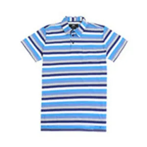 Men's  Casual  Striped  Button  Up  Short  Sleeve  Sports  Pocket  T  shirt