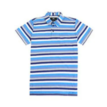 Men's  Casual  Striped  Button  Up  Short  Sleeve  Sports  Pocket  T  shirt