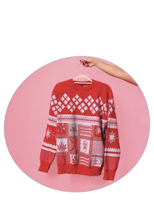 Merry Microdosing Ugly Holiday Sweater