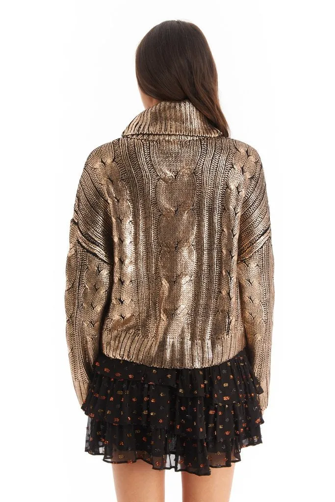 Metallic Pullover