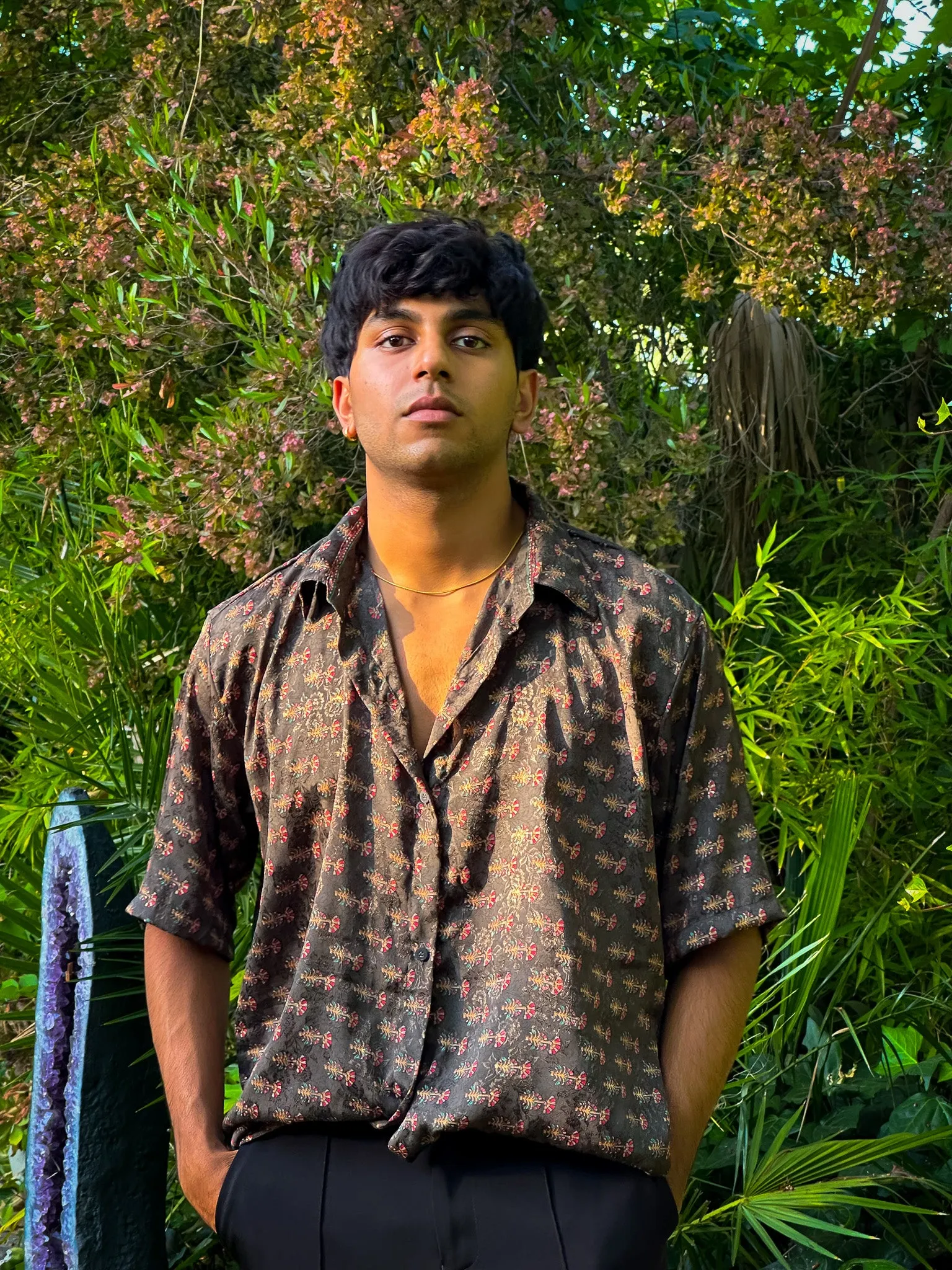 Midnight Forrest Button-Up