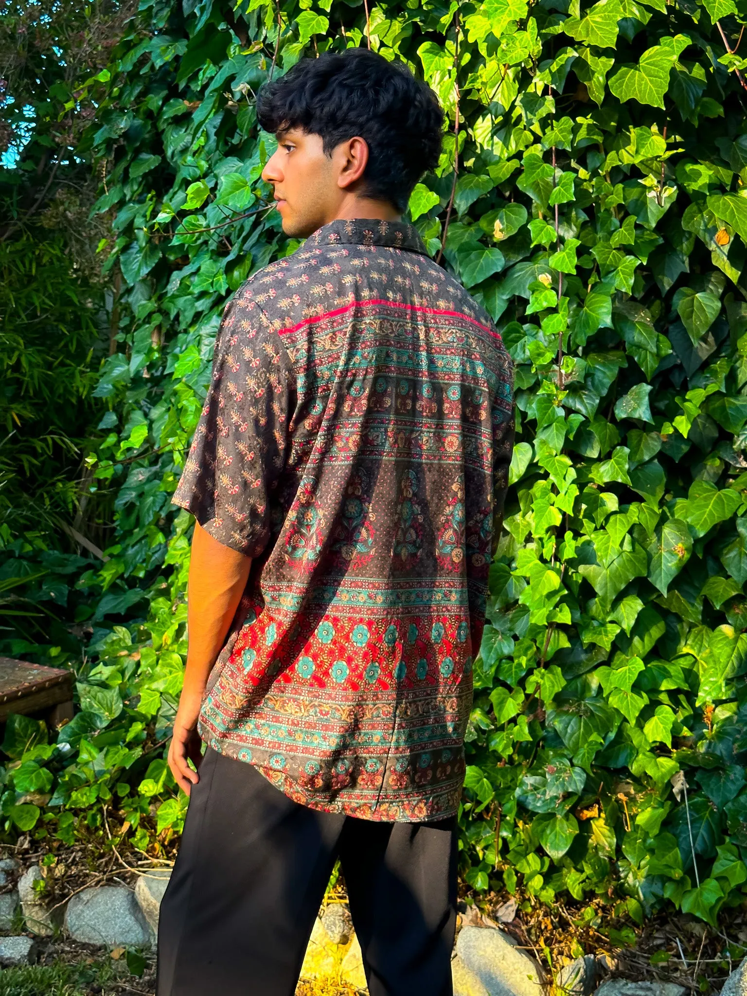 Midnight Forrest Button-Up