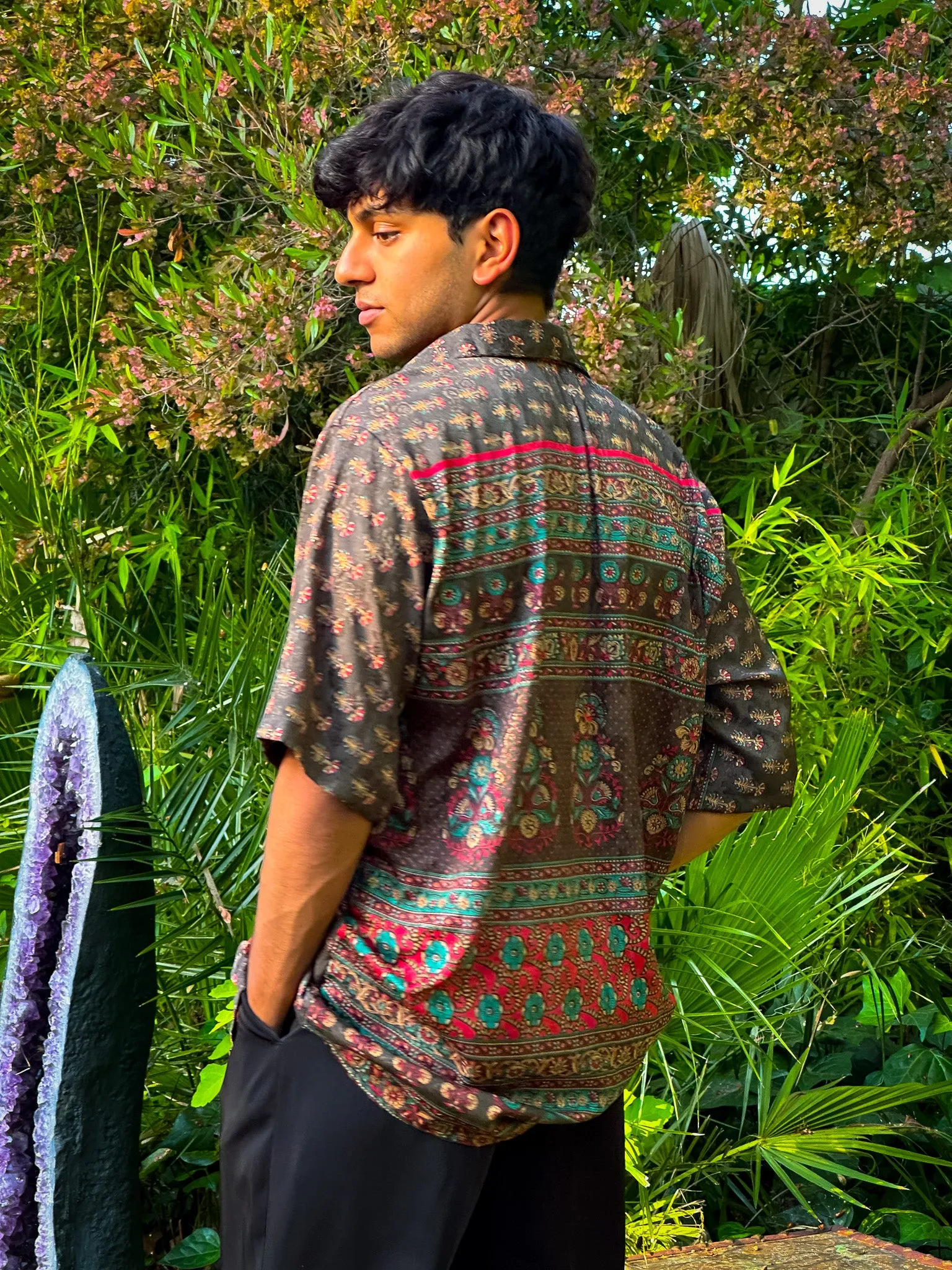 Midnight Forrest Button-Up