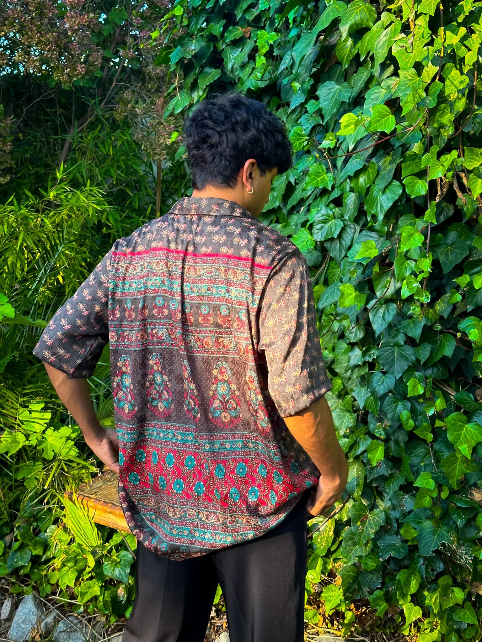 Midnight Forrest Button-Up