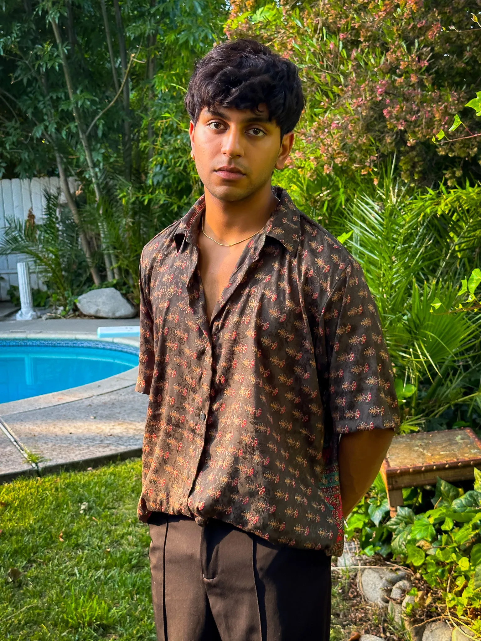 Midnight Forrest Button-Up