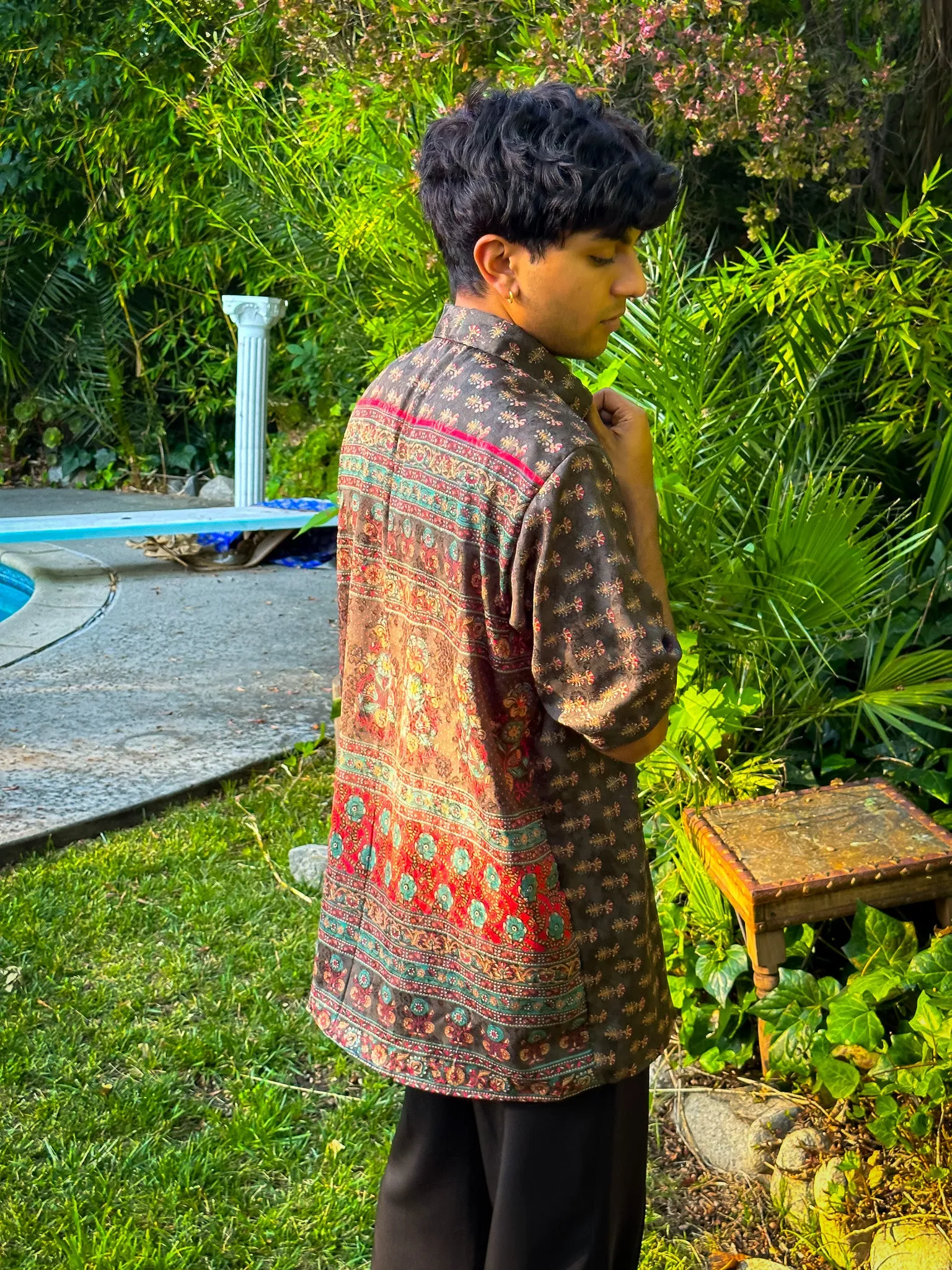 Midnight Forrest Button-Up