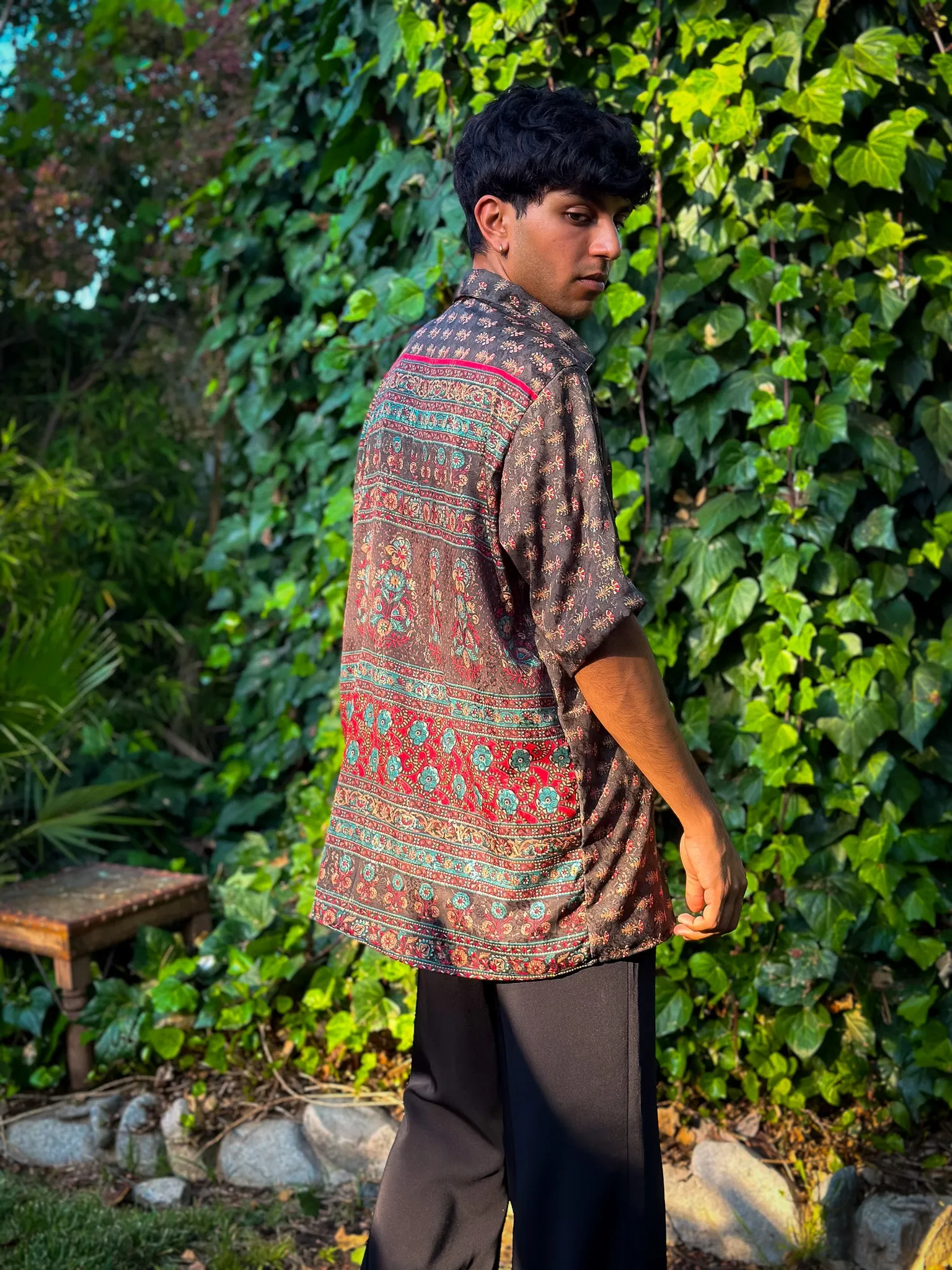 Midnight Forrest Button-Up