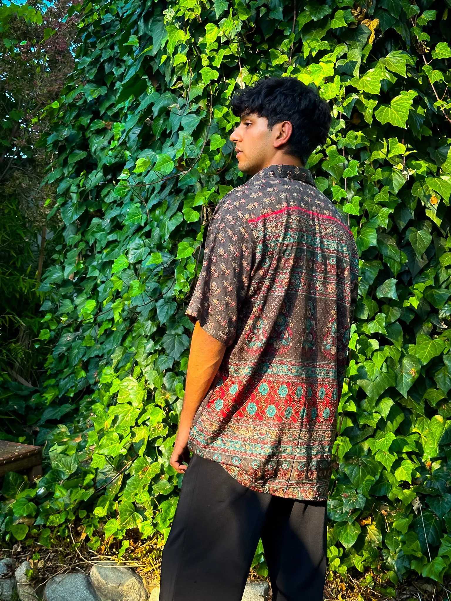 Midnight Forrest Button-Up