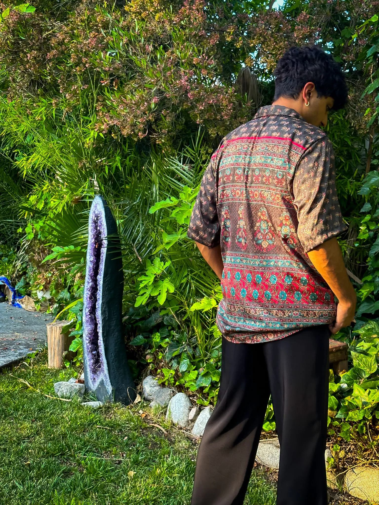 Midnight Forrest Button-Up
