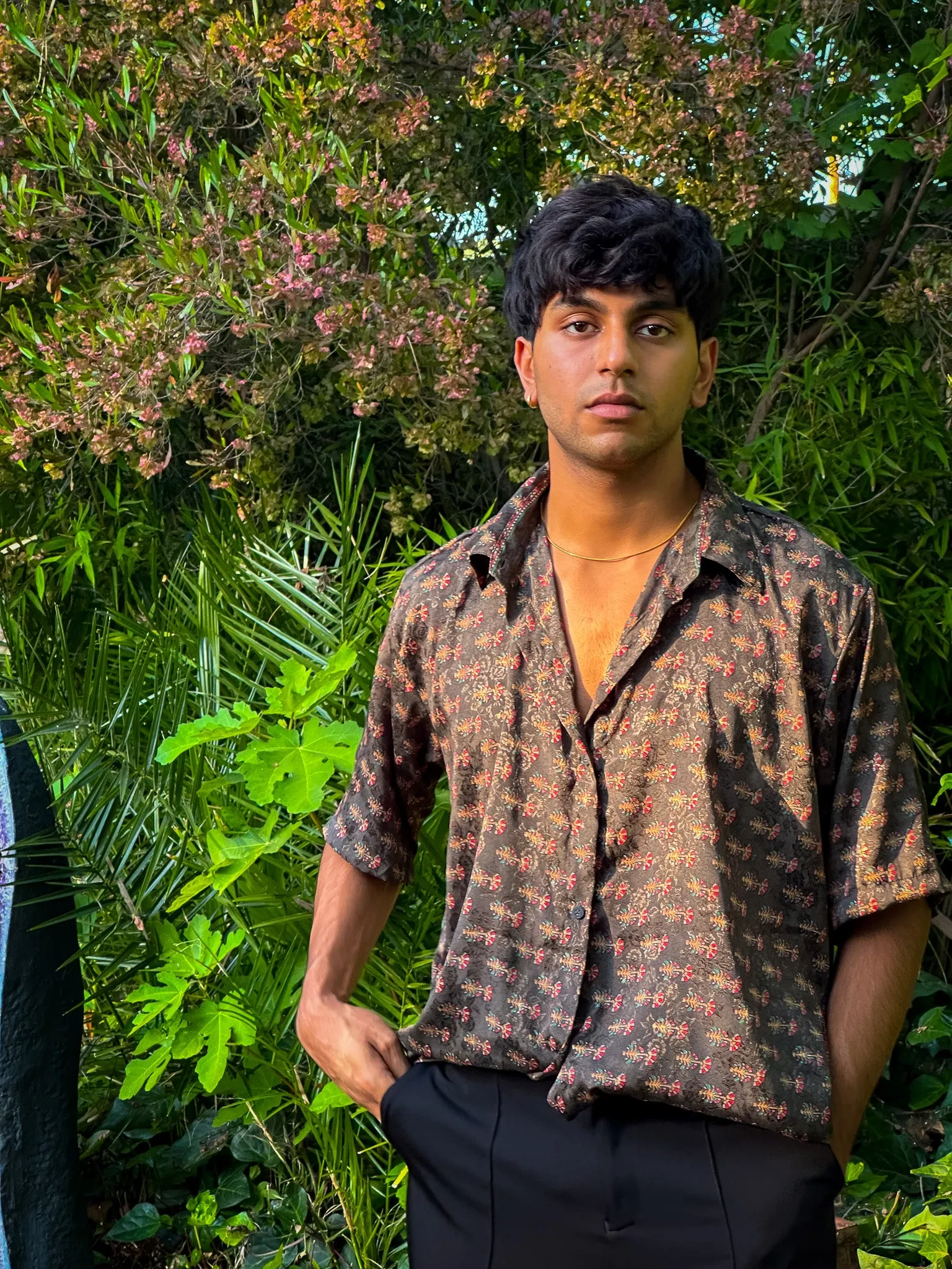 Midnight Forrest Button-Up