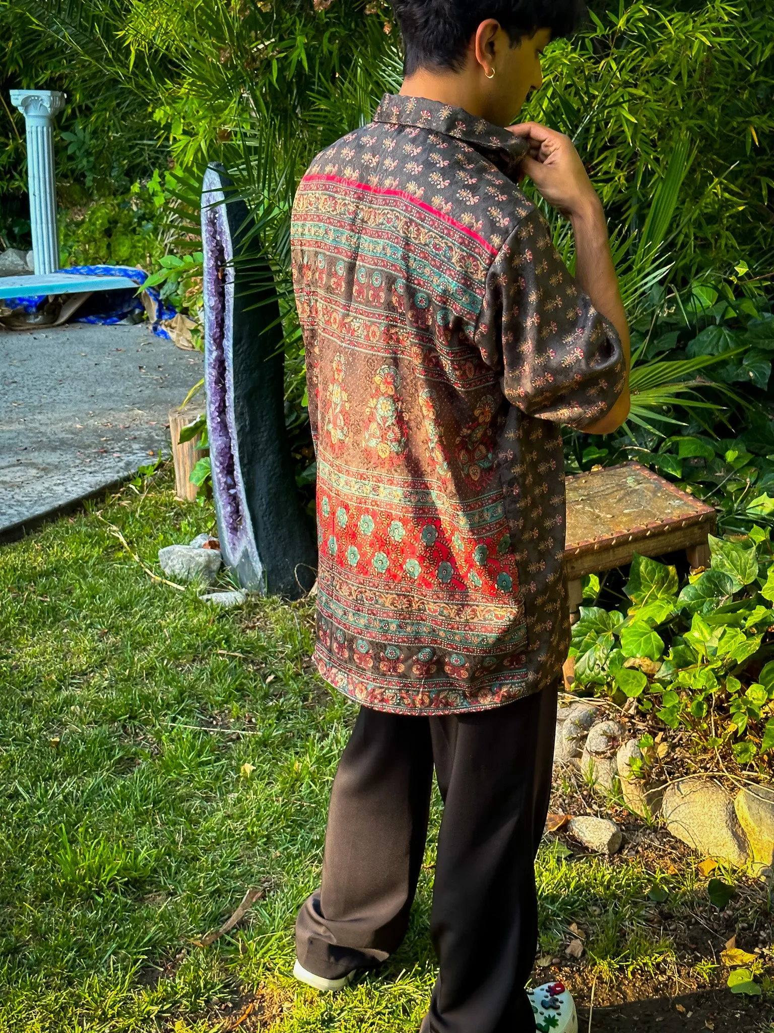 Midnight Forrest Button-Up