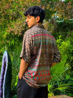 Midnight Forrest Button-Up