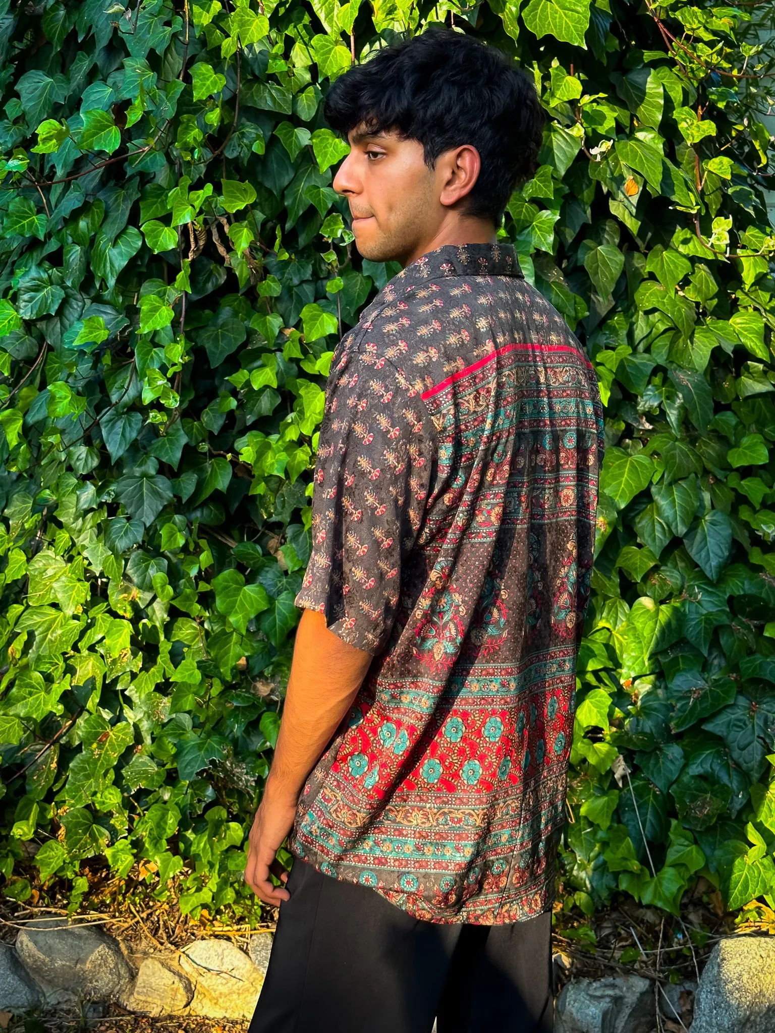 Midnight Forrest Button-Up