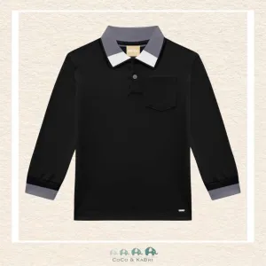 Milon Boys Black Polo Shirt