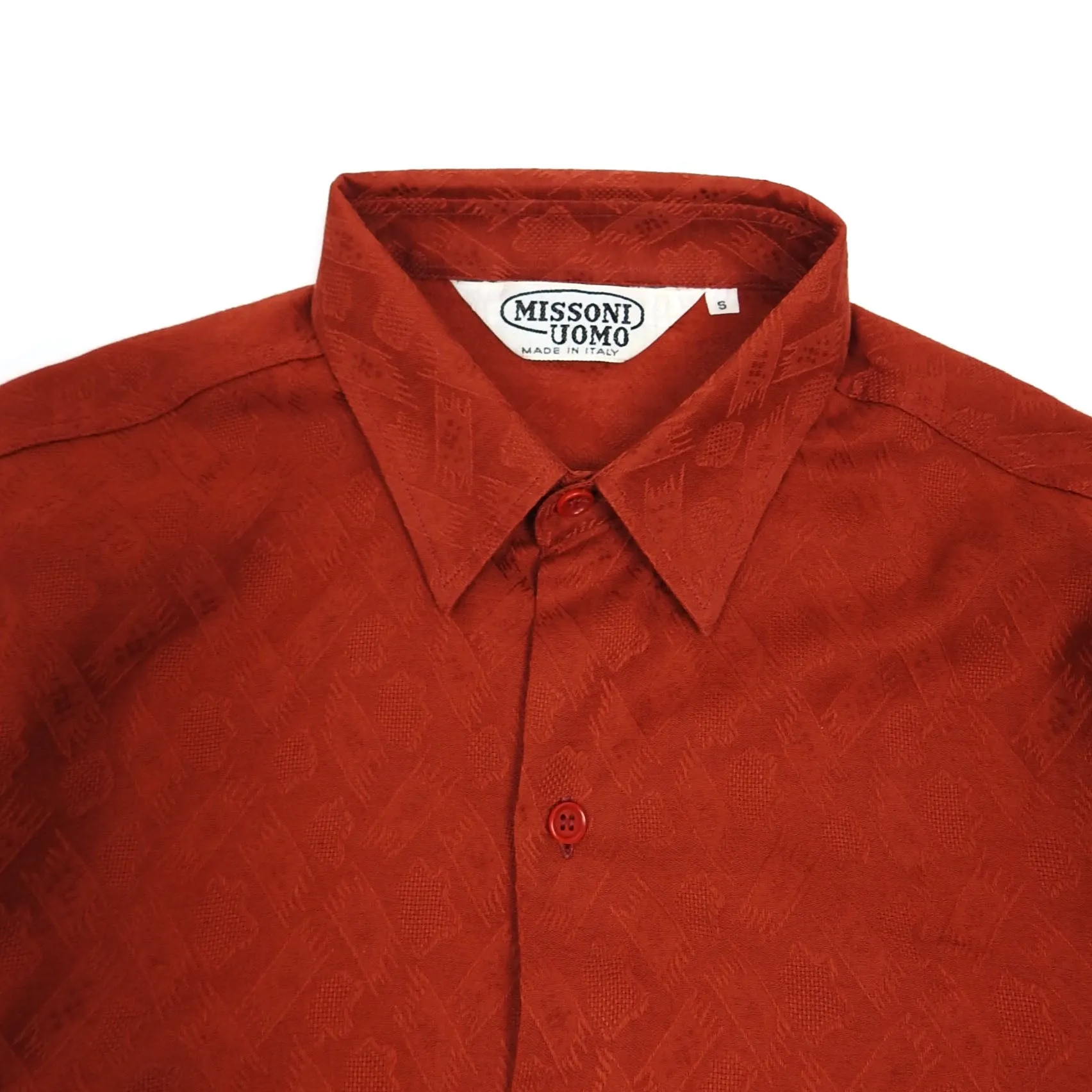 Missoni Red Pattern Shirt Size Small