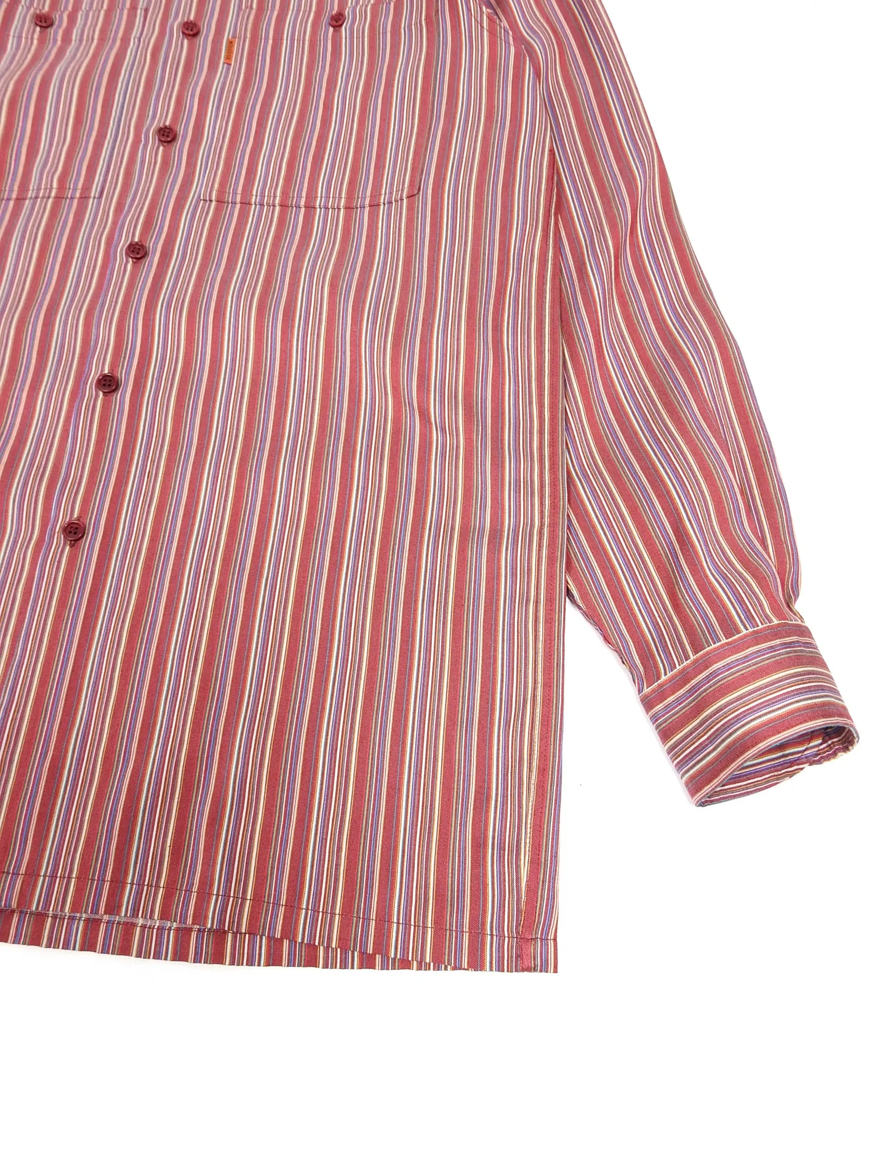 Missoni Red Stripe Shirt Size Small