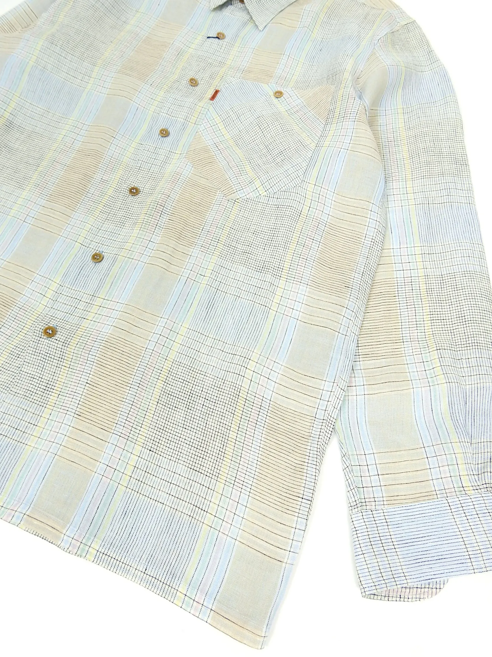 Missoni Vintage Check Linen Shirt Size Medium