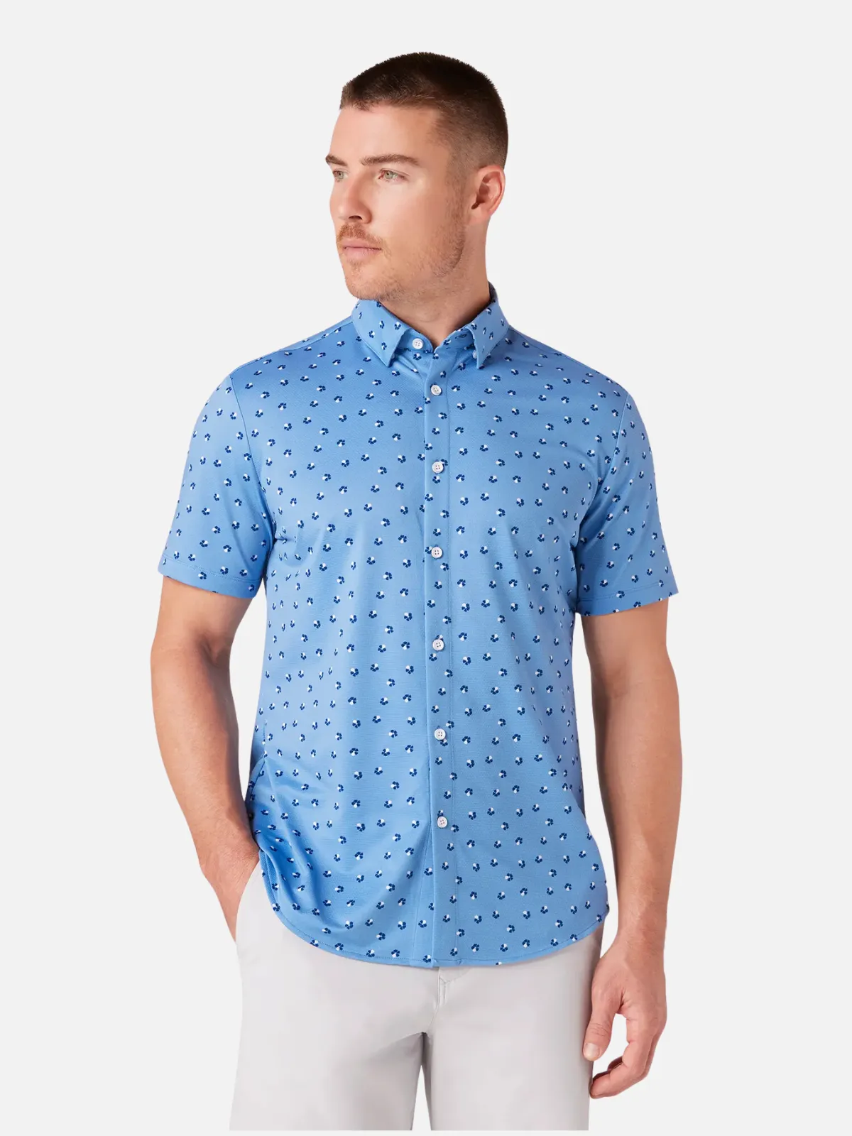 Mizzen   Main Halyard SS Dress Shirt - Provence Floral