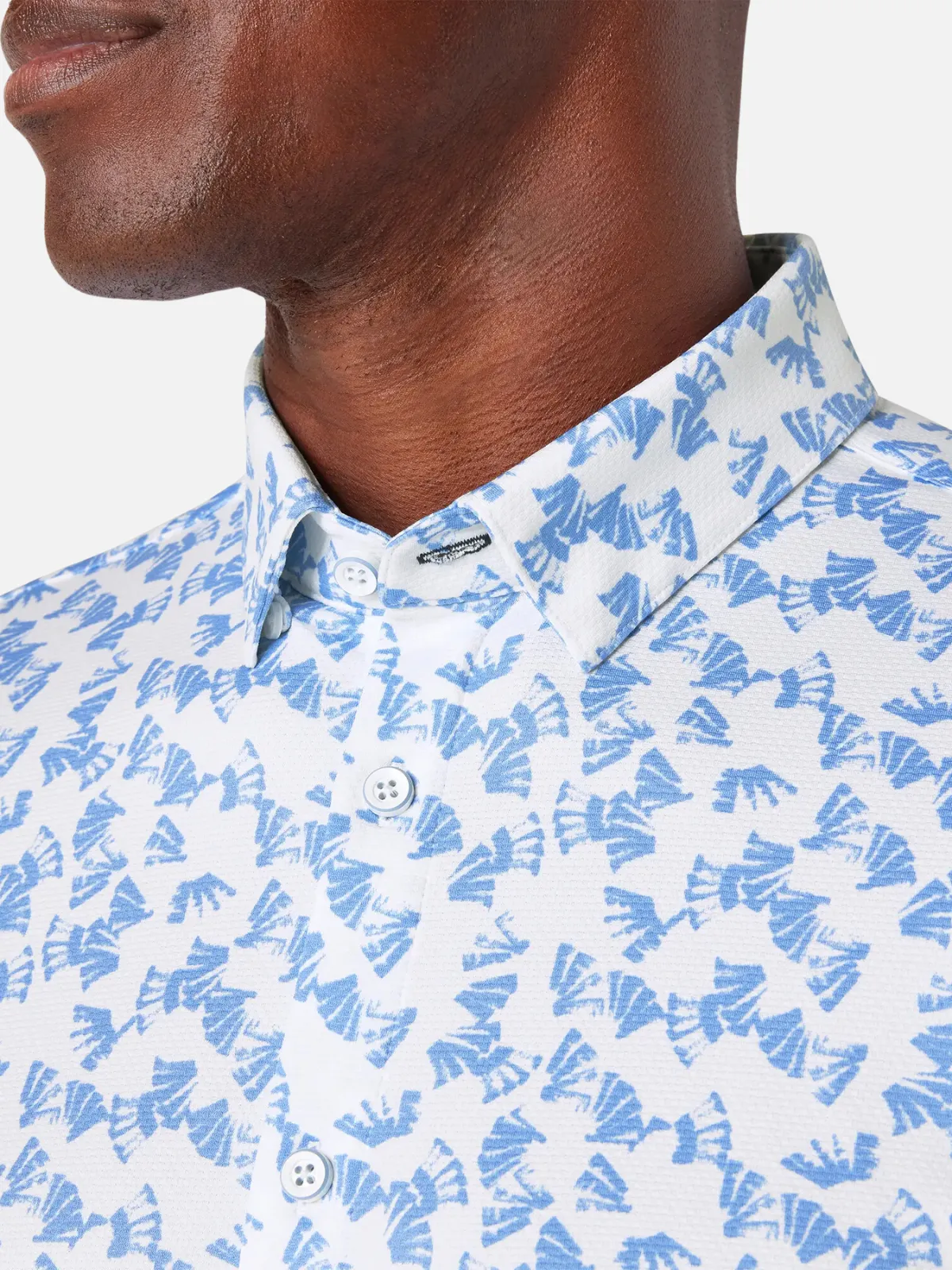 Mizzen   Main Halyard SS Dress Shirt - Provence Shell
