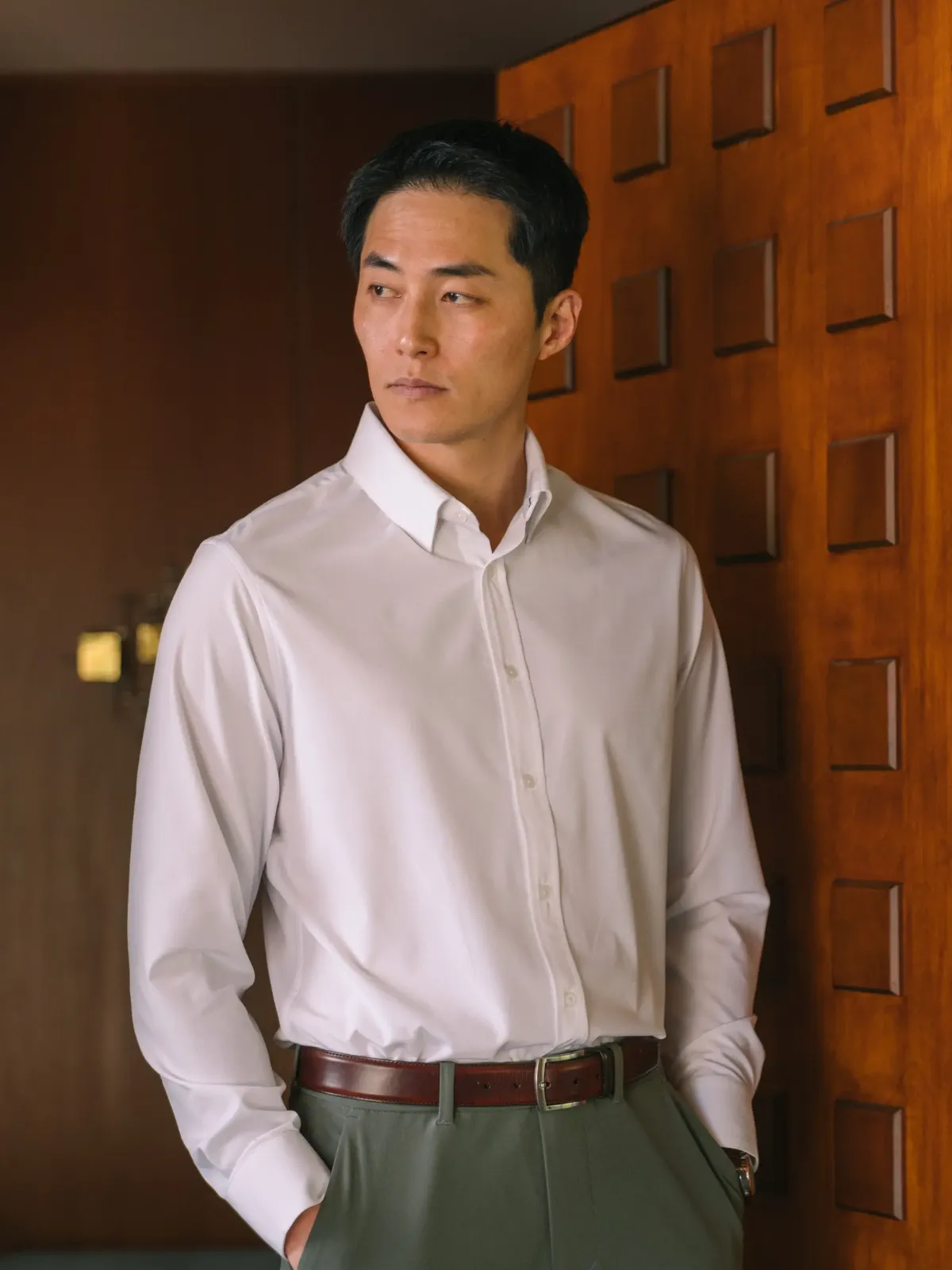 Mizzen   Main Leeward Formal Dress Shirt - White