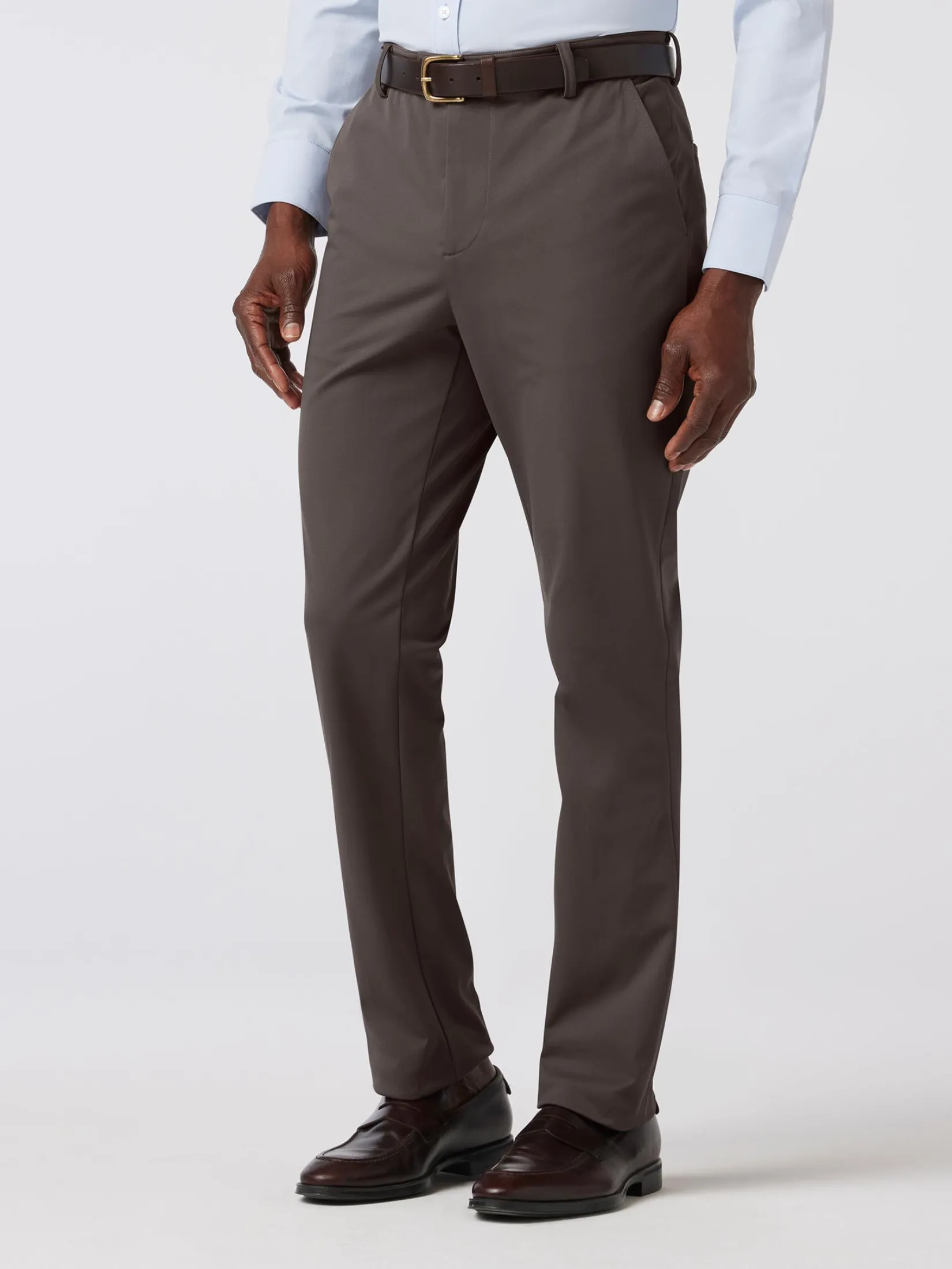 Mizzen   Main Upton Chino Pant - Pewter Solid