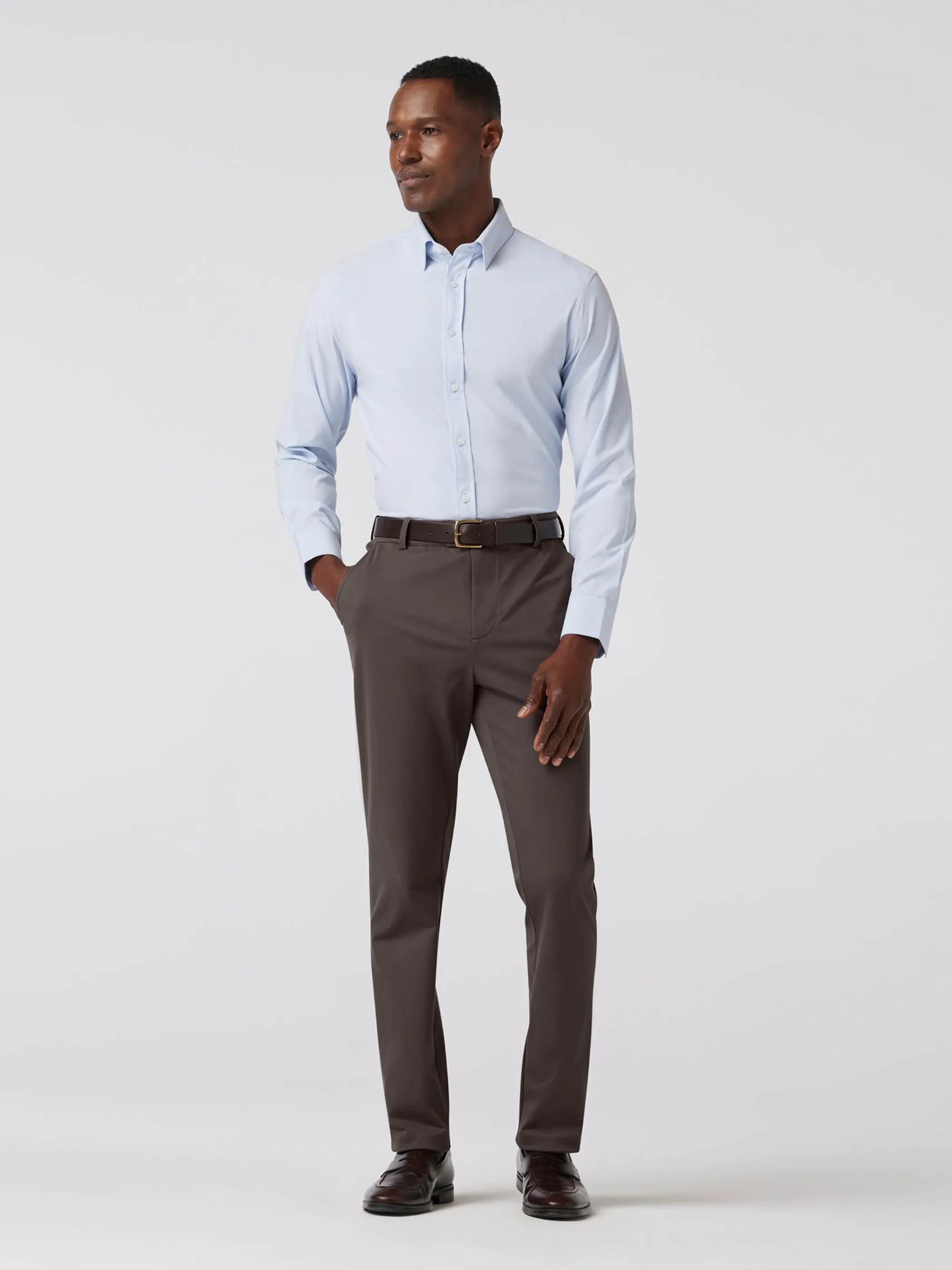 Mizzen   Main Upton Chino Pant - Pewter Solid