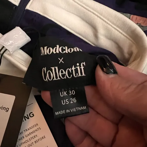 ModCloth Halloween Purple Cats Bats Pumpkins, Vampires A-Line Dress