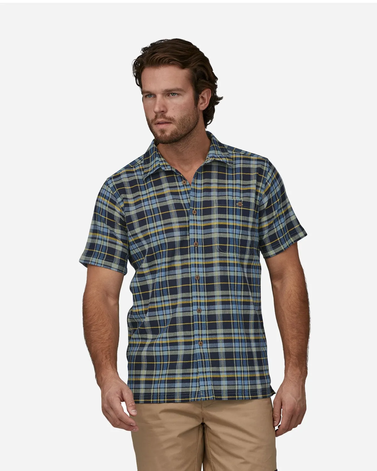 M's A/C Shirt - Paint Plaid/Tidepool Blue